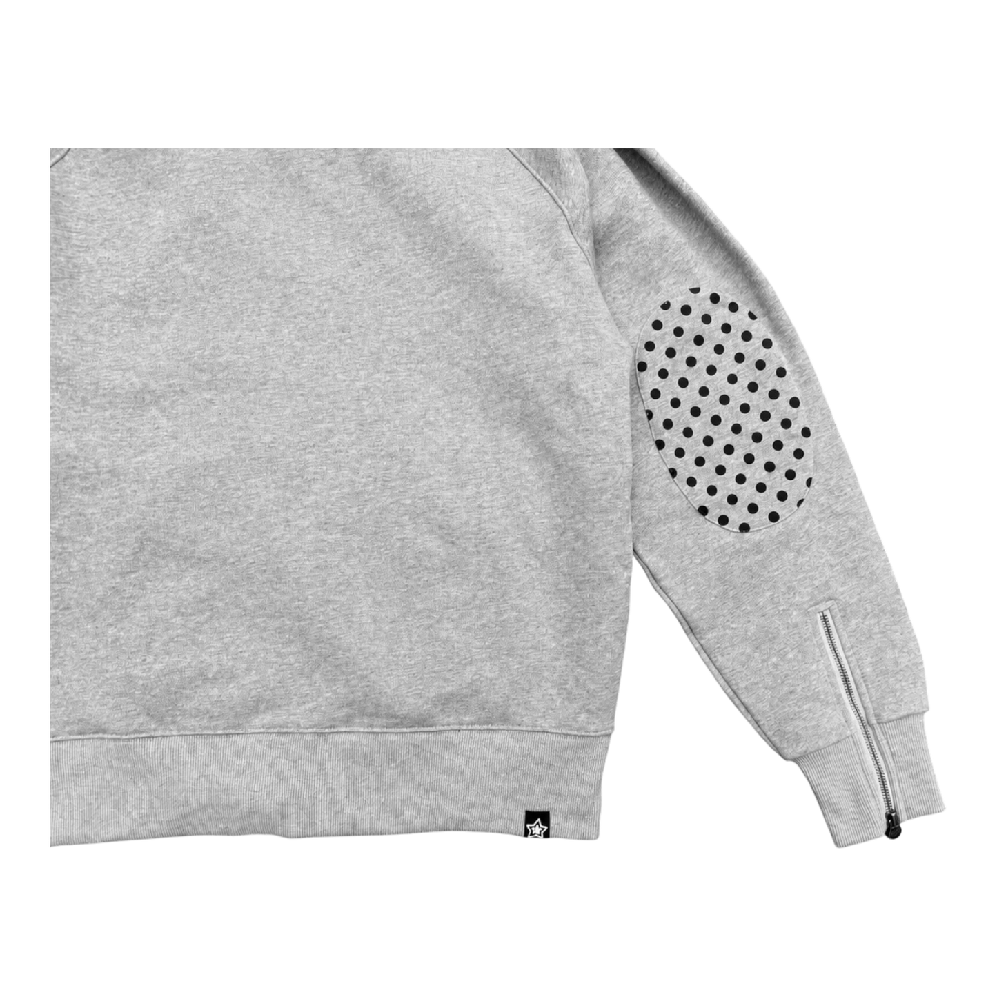 GREY POLKADOT HOODIE