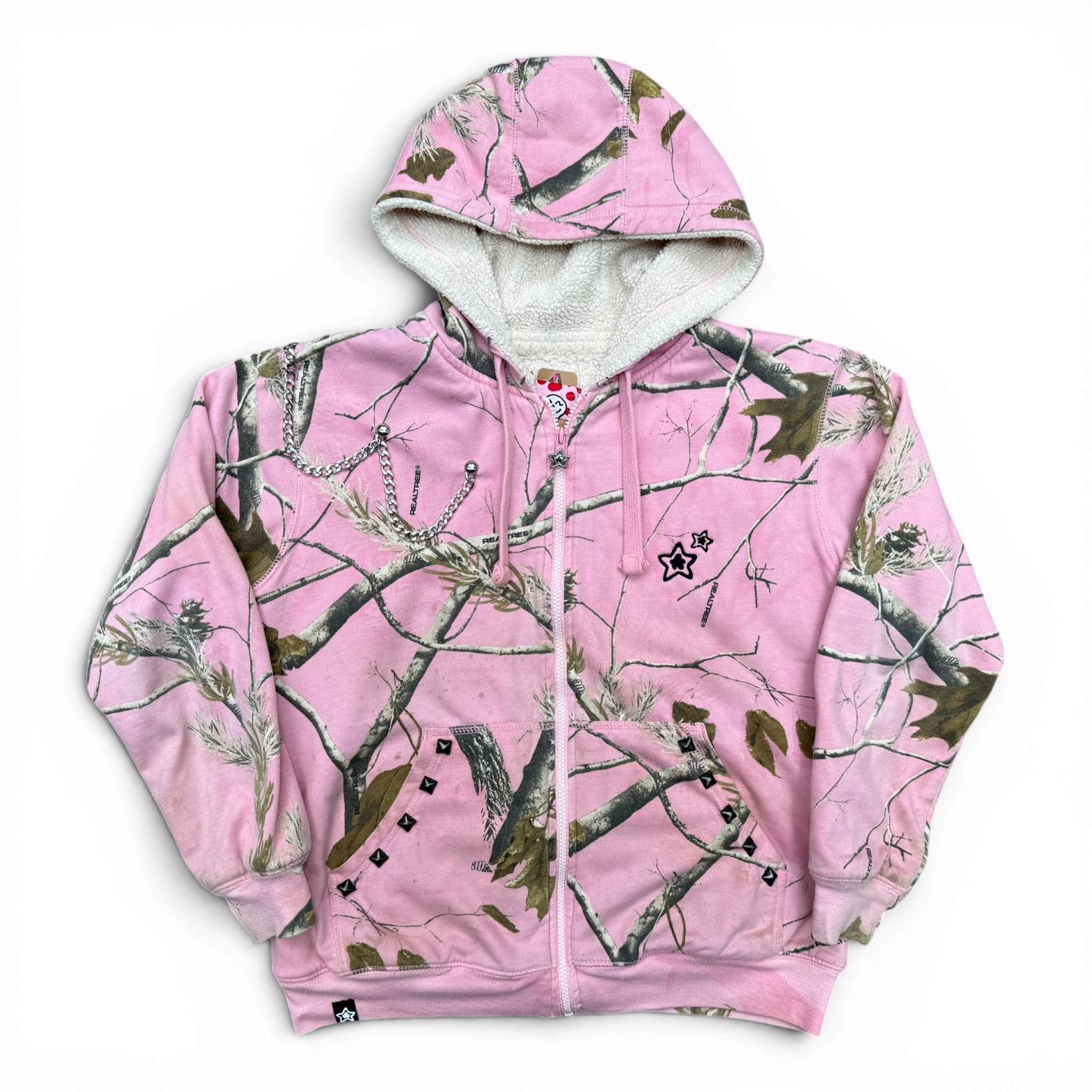 star team 32 旧ロゴ　レア PINK CAMO HOODIE