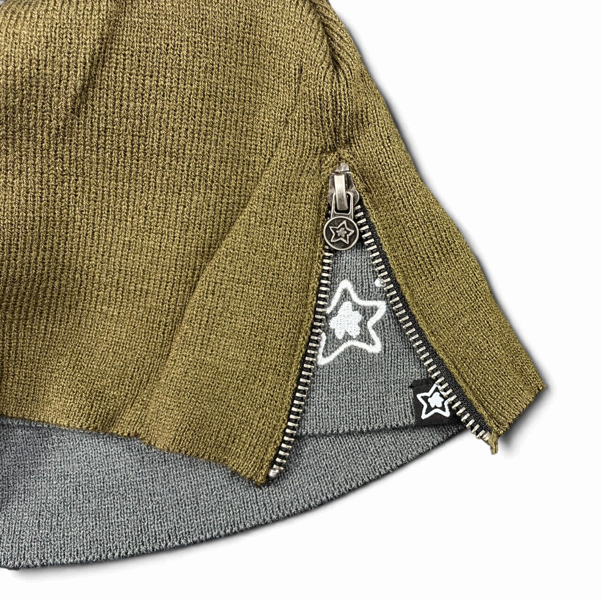 OLIVE ZIPPER SKULLY