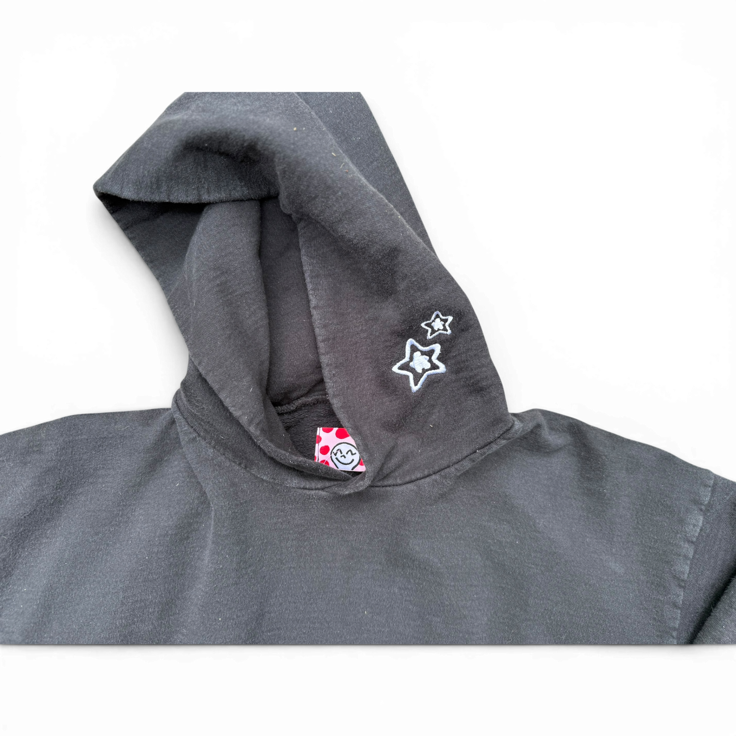 BLACK LEOPARD POCKET HOODIE