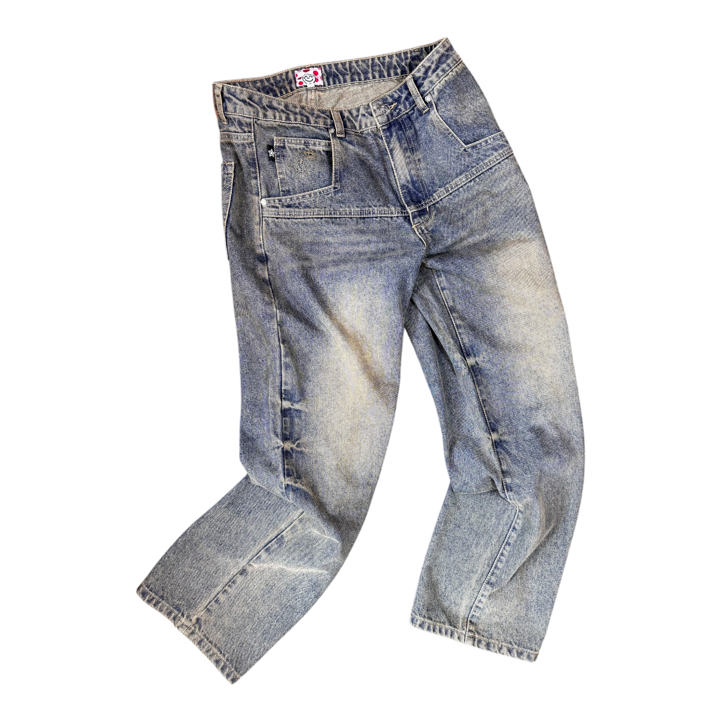 BLUE NORMAL FIT DROP JEANS