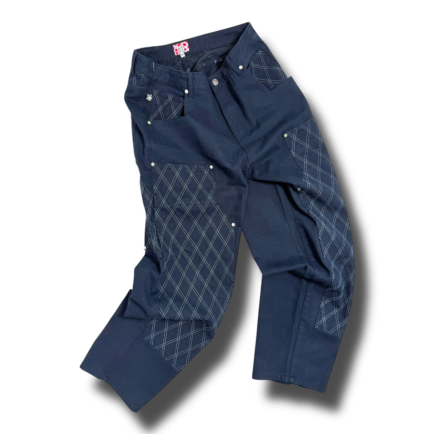 CROSS STITCH DOUBLE KNEE JEANS NAVY