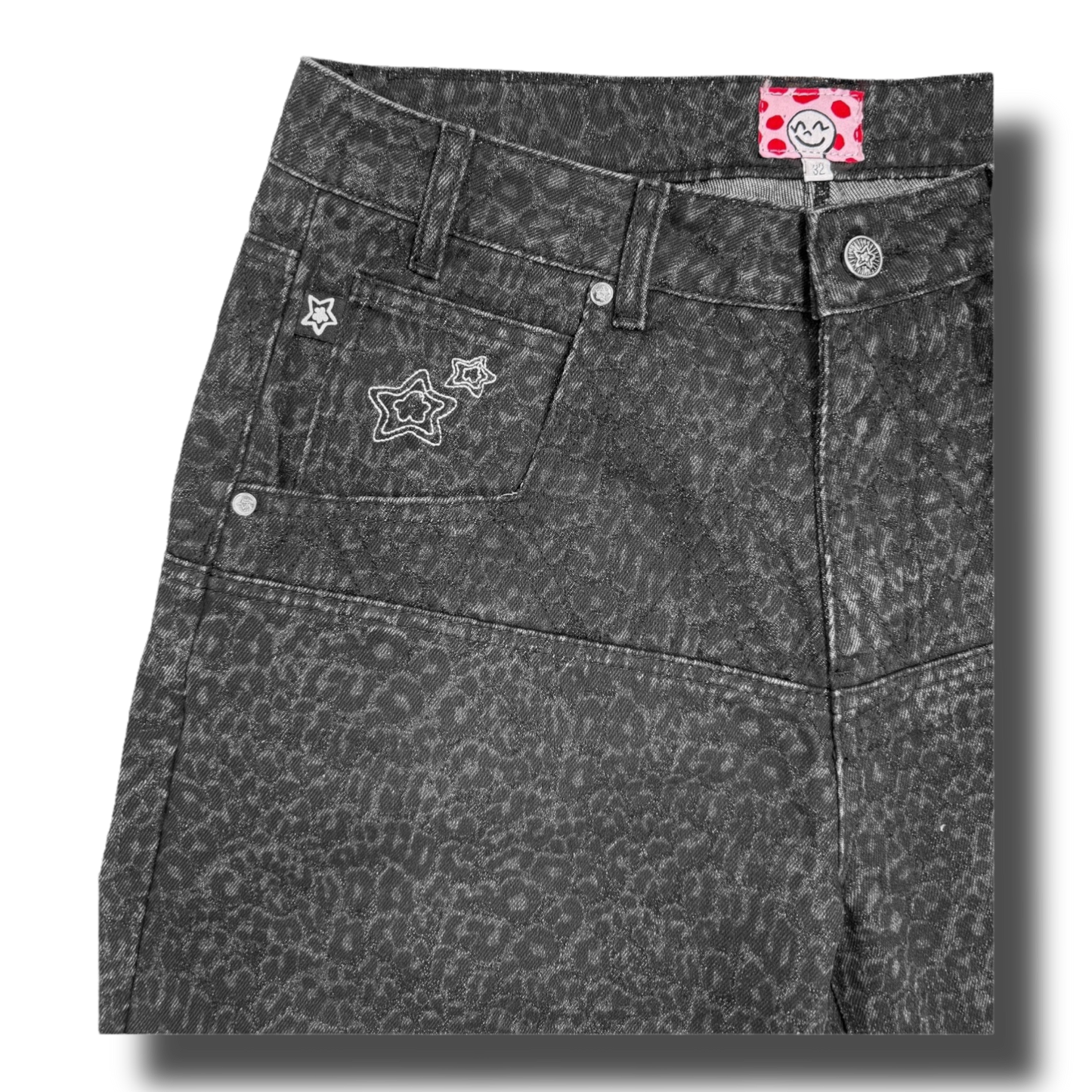 LEOPARD DROP SHORTS