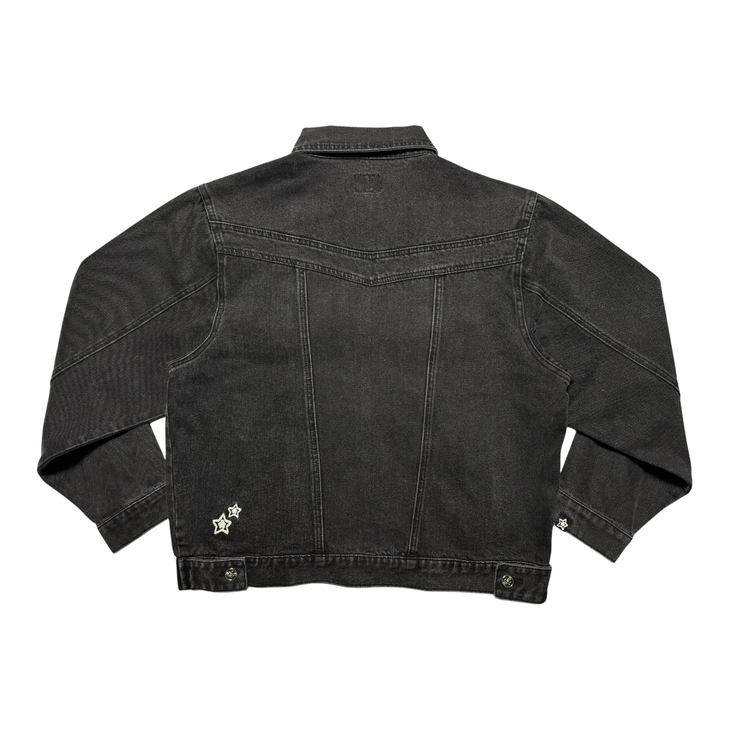 DENIM ZIP UP BLACK