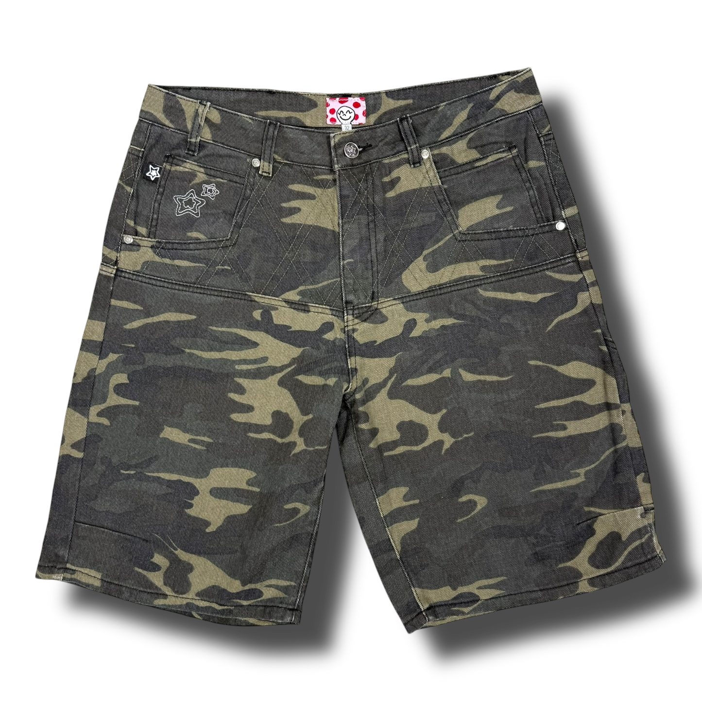 CAMO DROP SHORTS