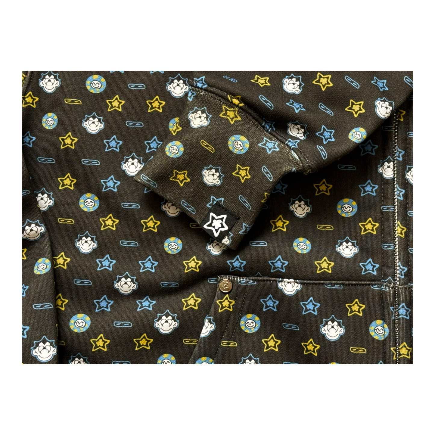 STARGIRL & ESPI FULL ZIP HOODIE BROWN