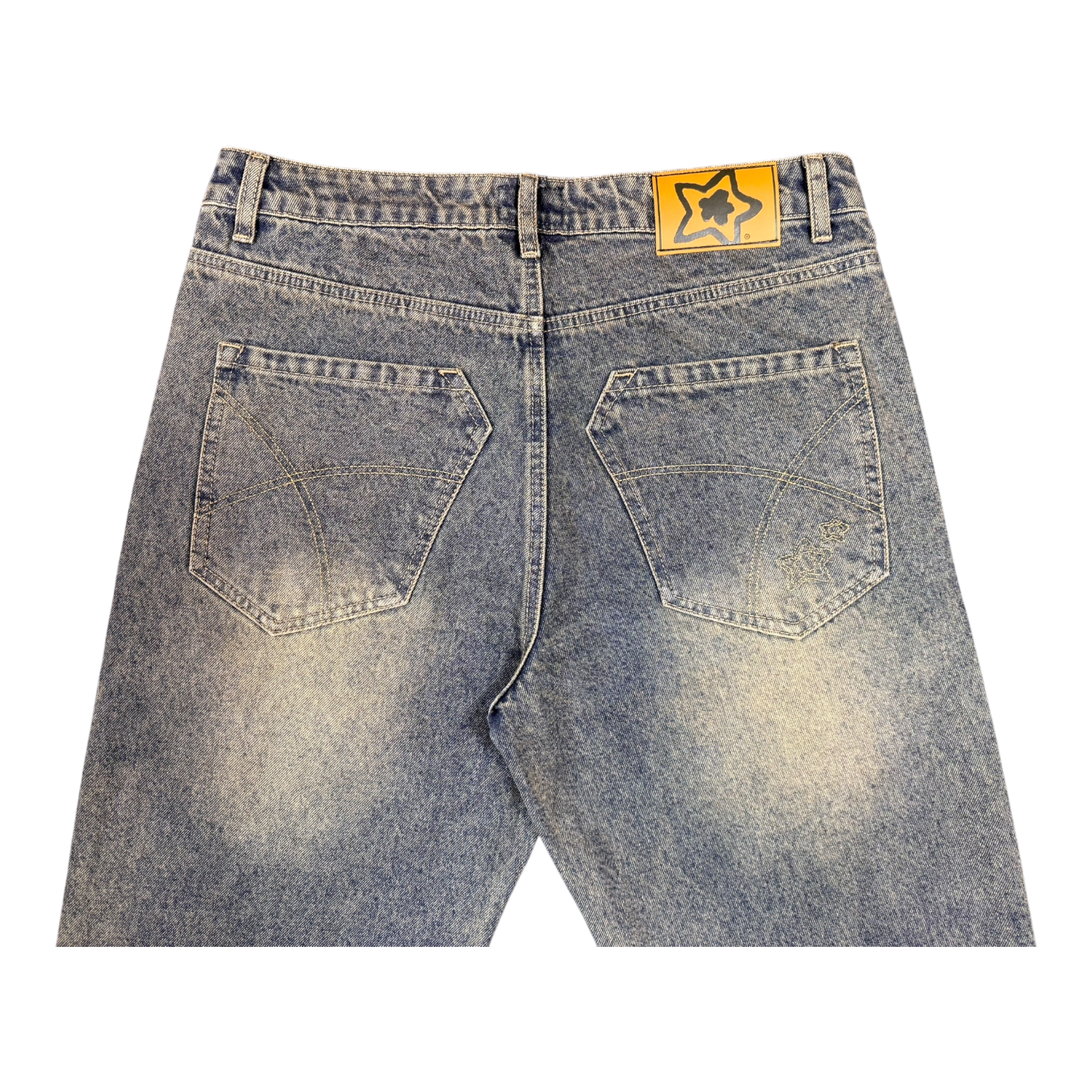BLUE NORMAL FIT DROP JEANS