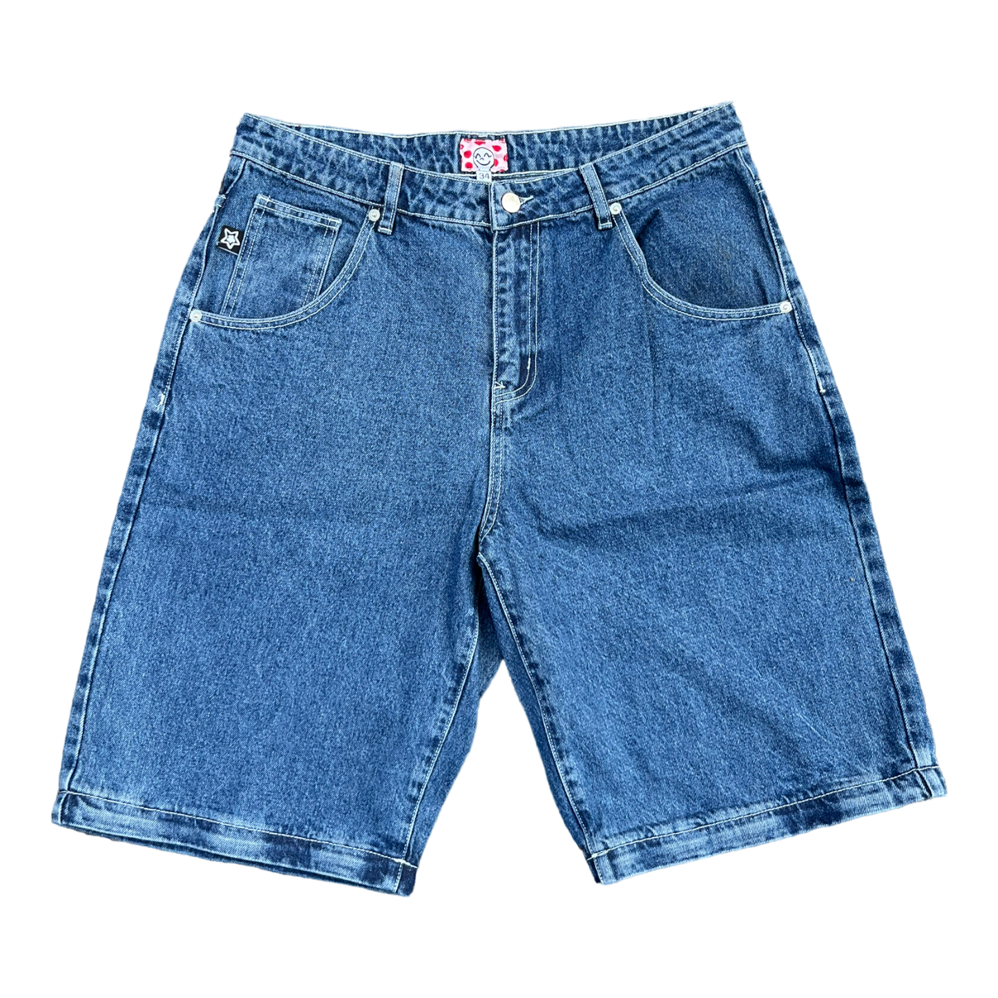 ZIP OFF STAR JEANS (Blue)