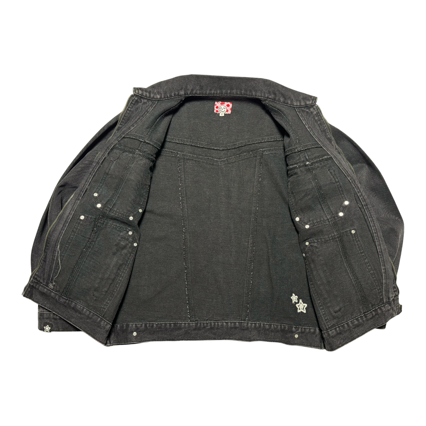 DENIM ZIP UP BLACK