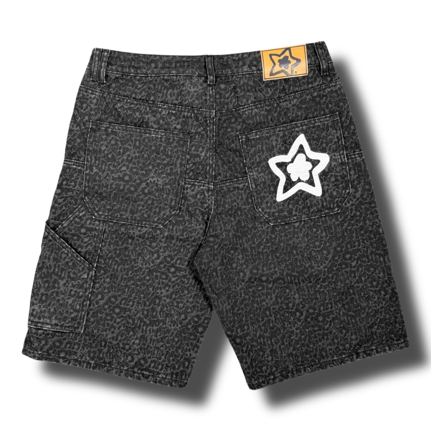 LEOPARD DROP SHORTS