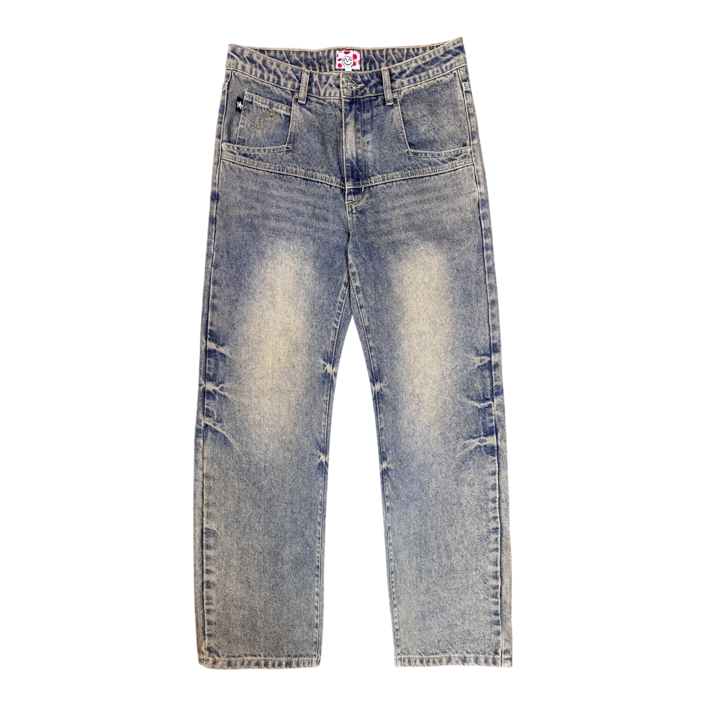BLUE NORMAL FIT DROP JEANS