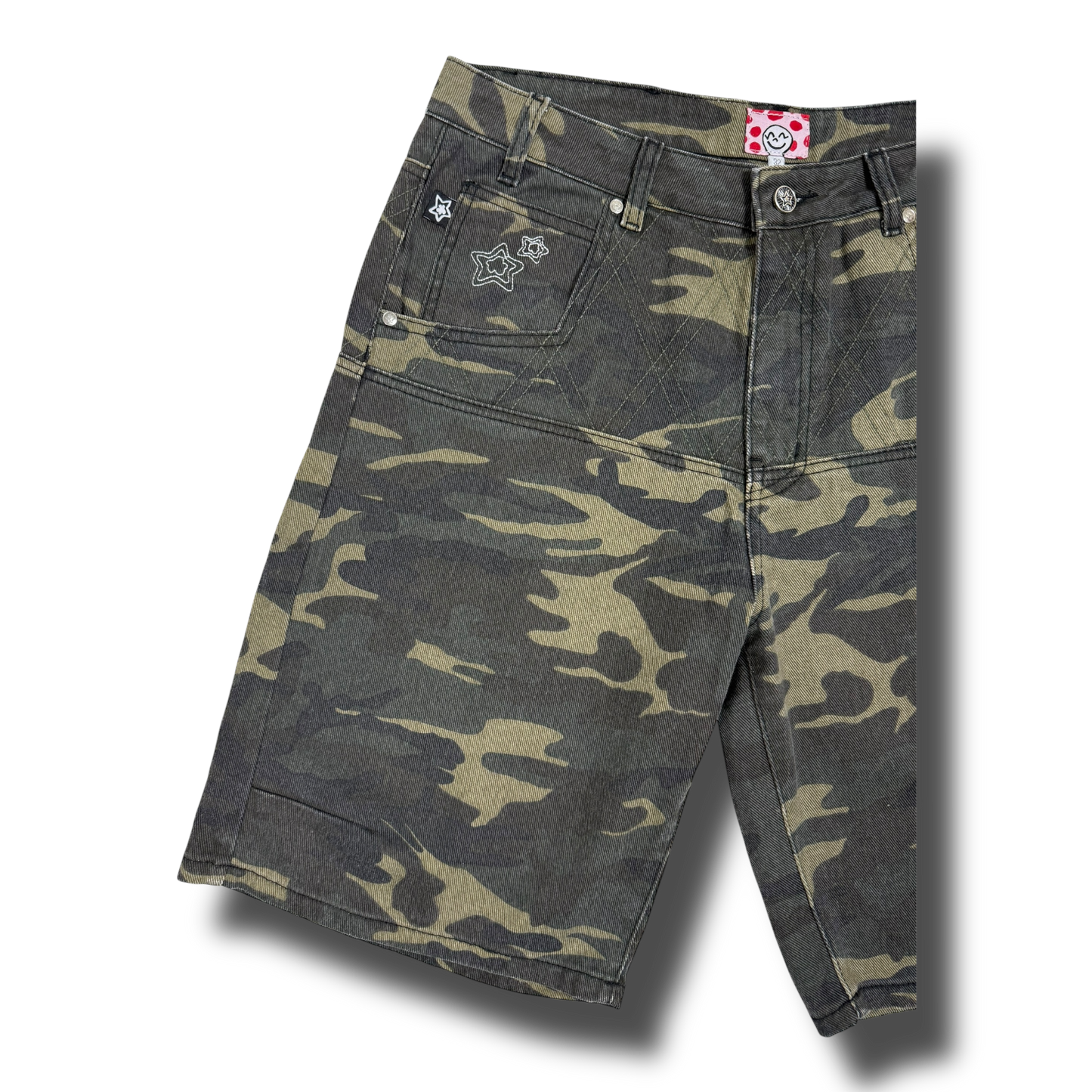 CAMO DROP SHORTS