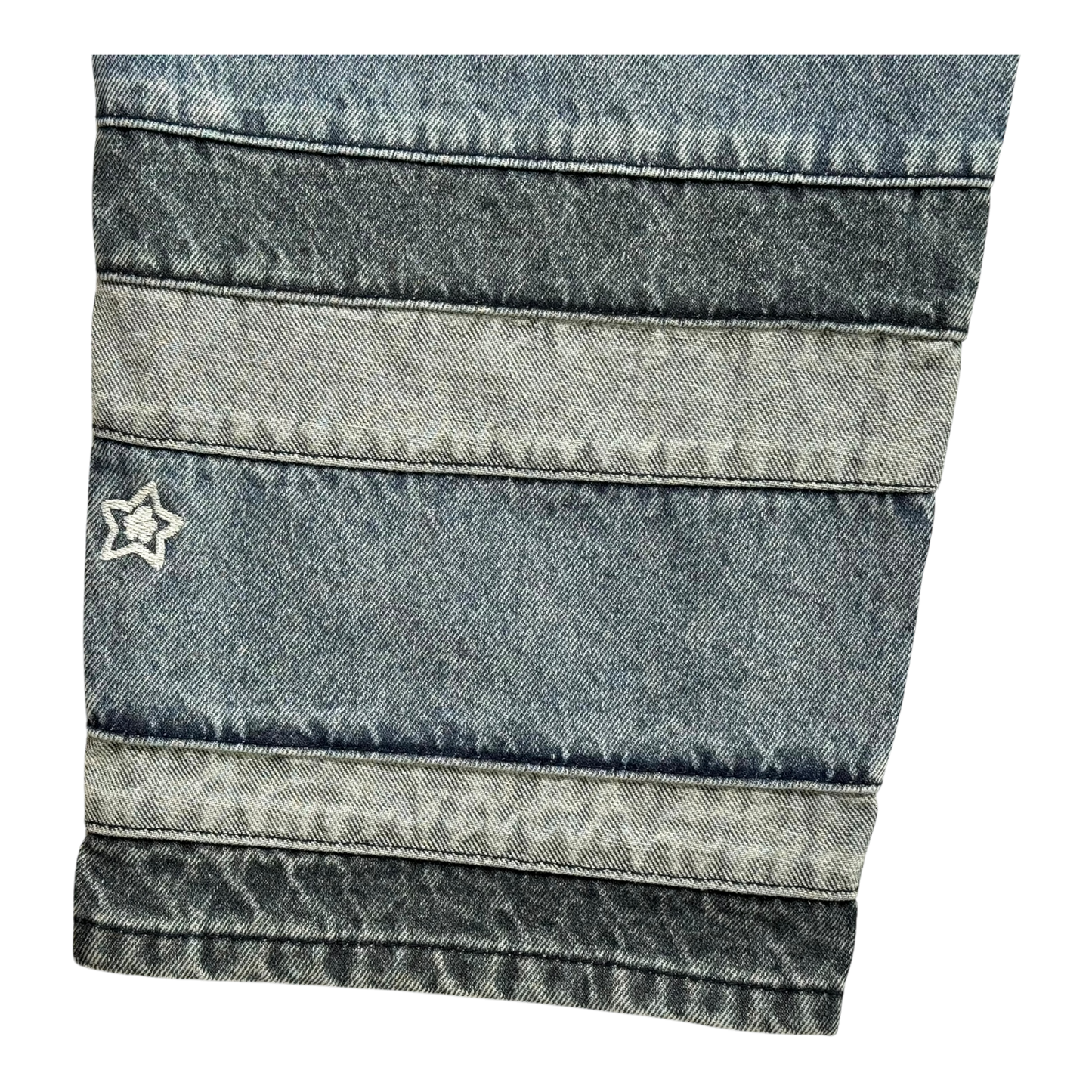 LAYERED STAR JEANS BLUE