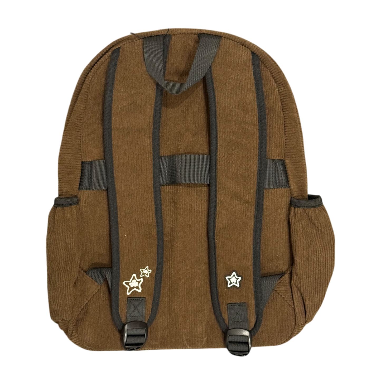 BROWN CORDUROY BACKPACK