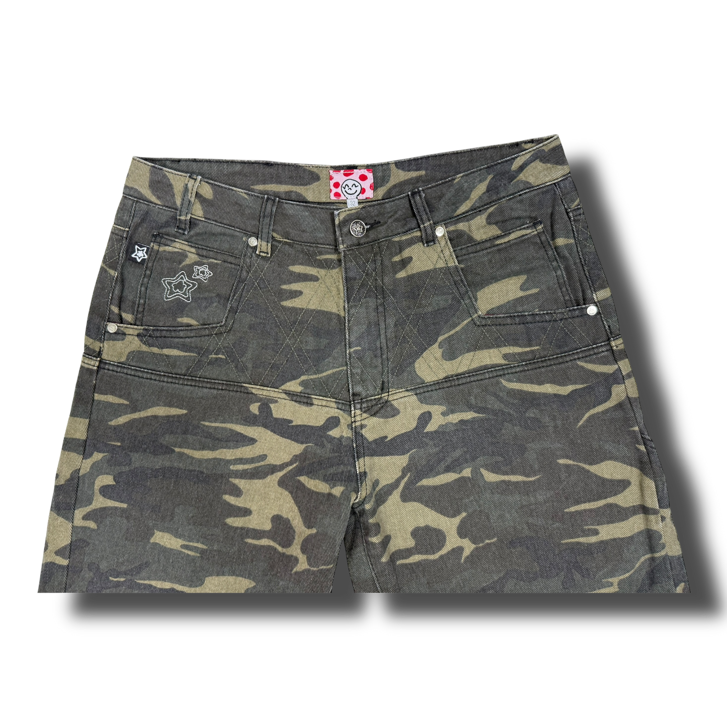 CAMO DROP SHORTS