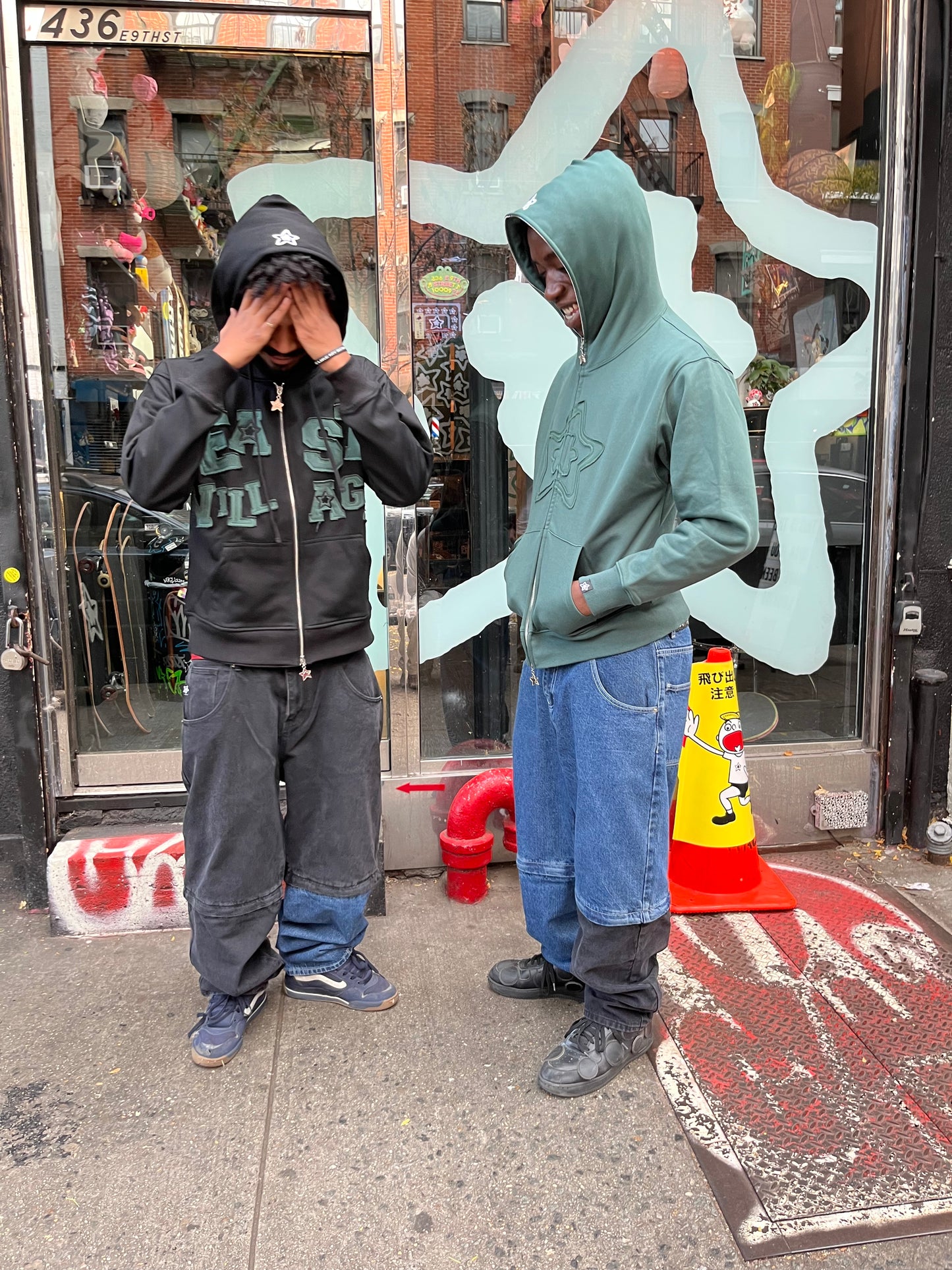EAST VILLAGE ZIP UP HOODIE
