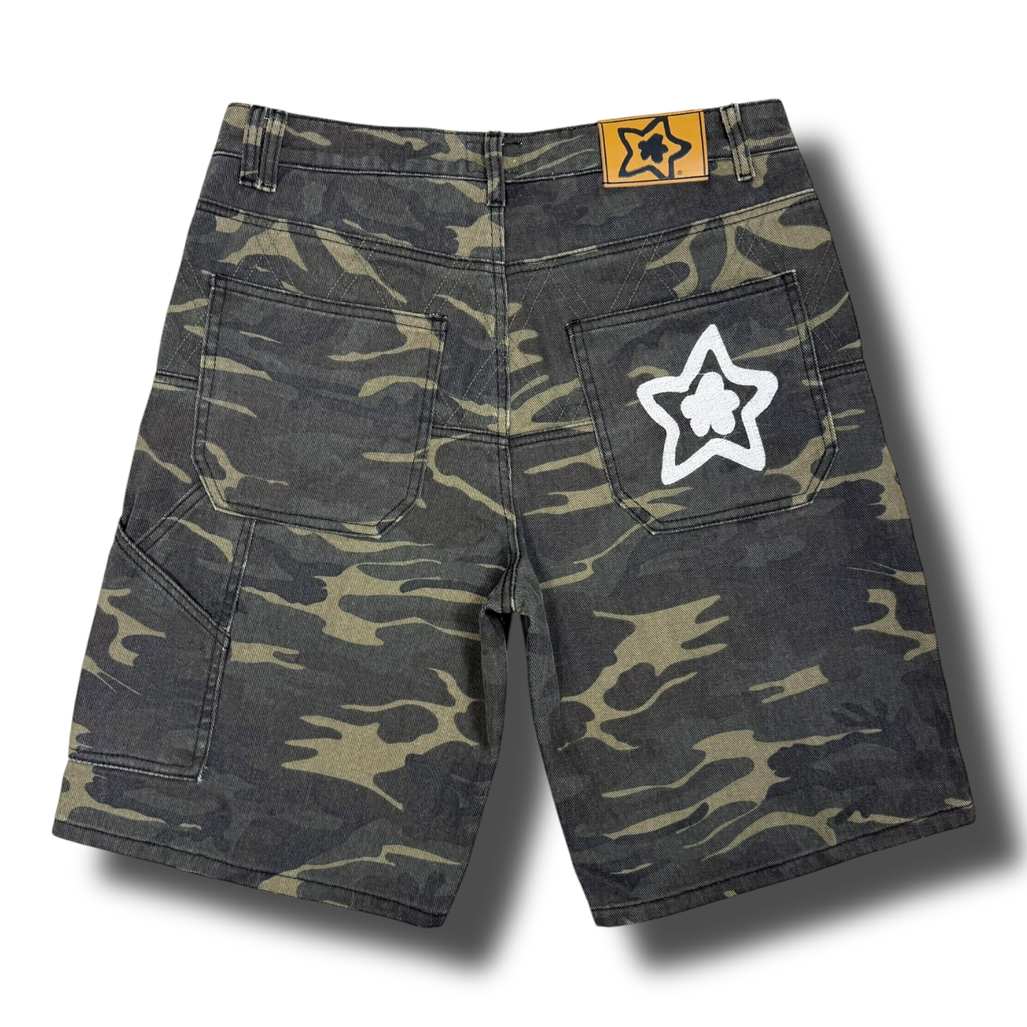 CAMO DROP SHORTS
