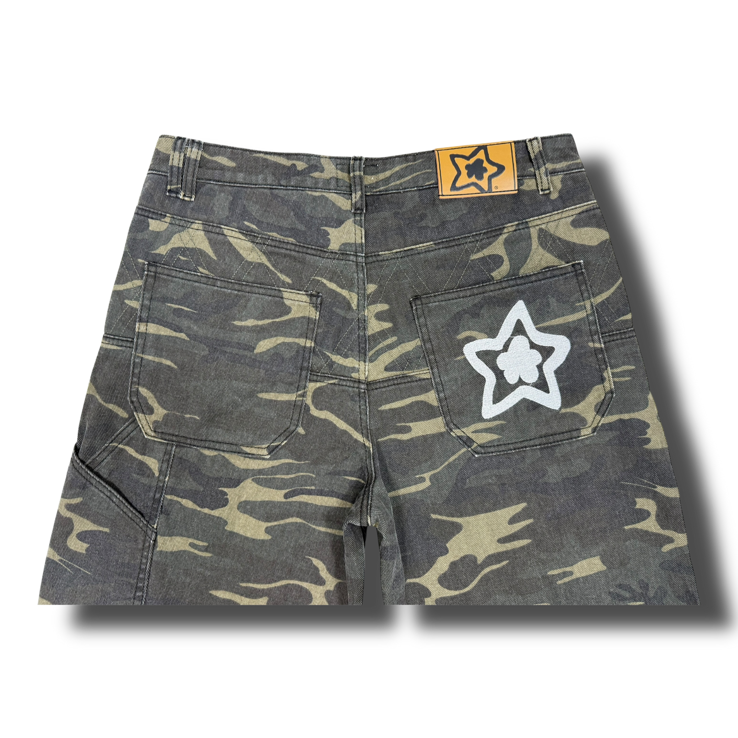CAMO DROP SHORTS