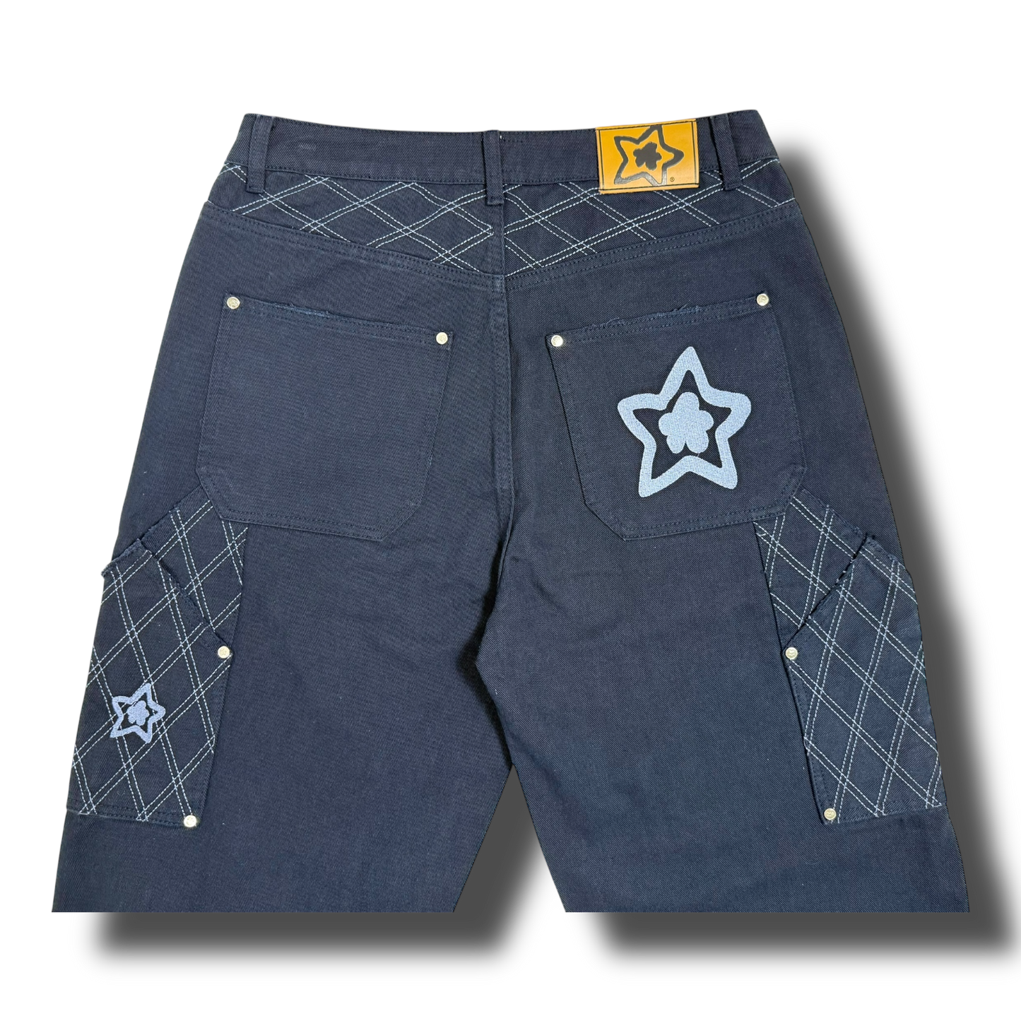 CROSS STITCH DOUBLE KNEE JEANS NAVY