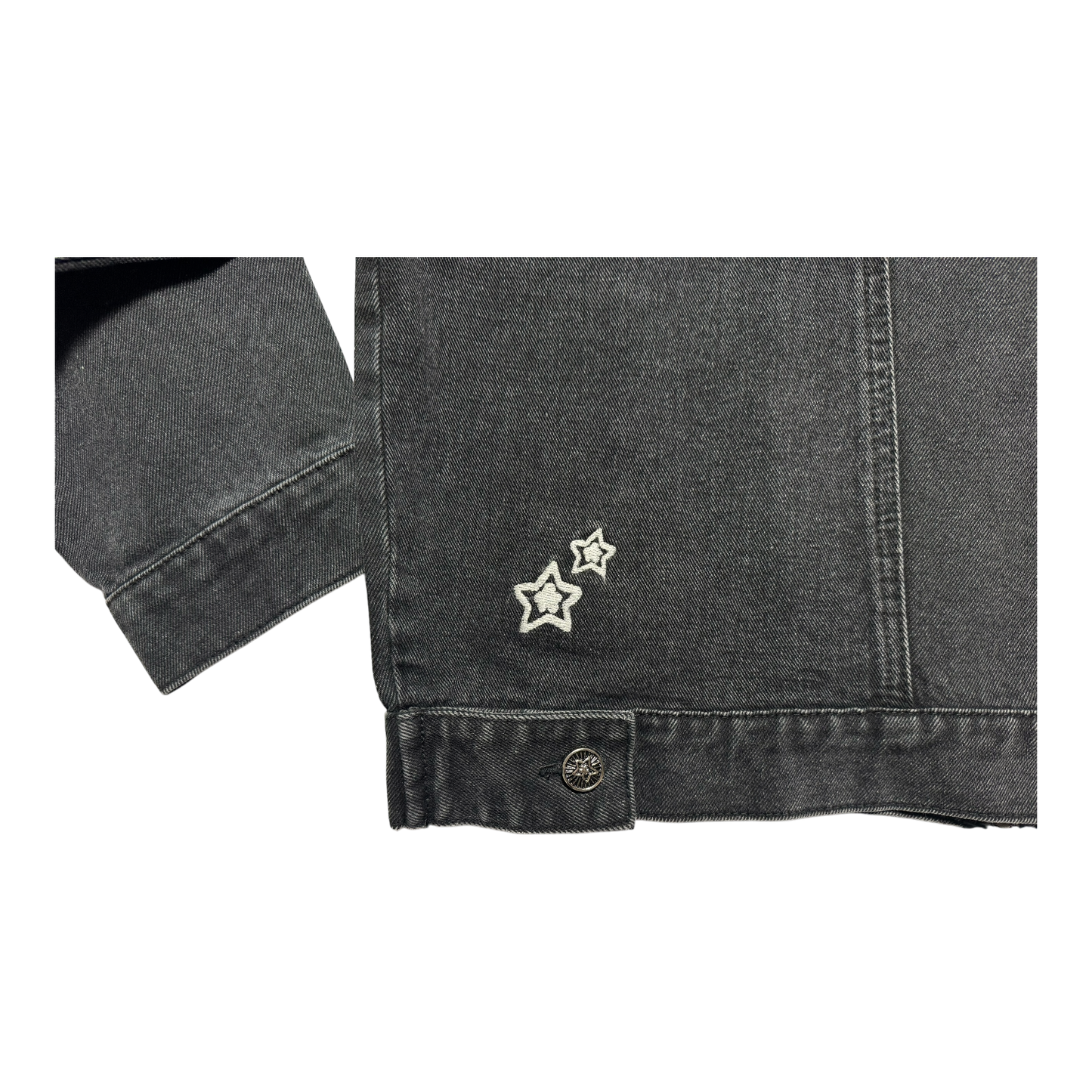 DENIM ZIP UP BLACK
