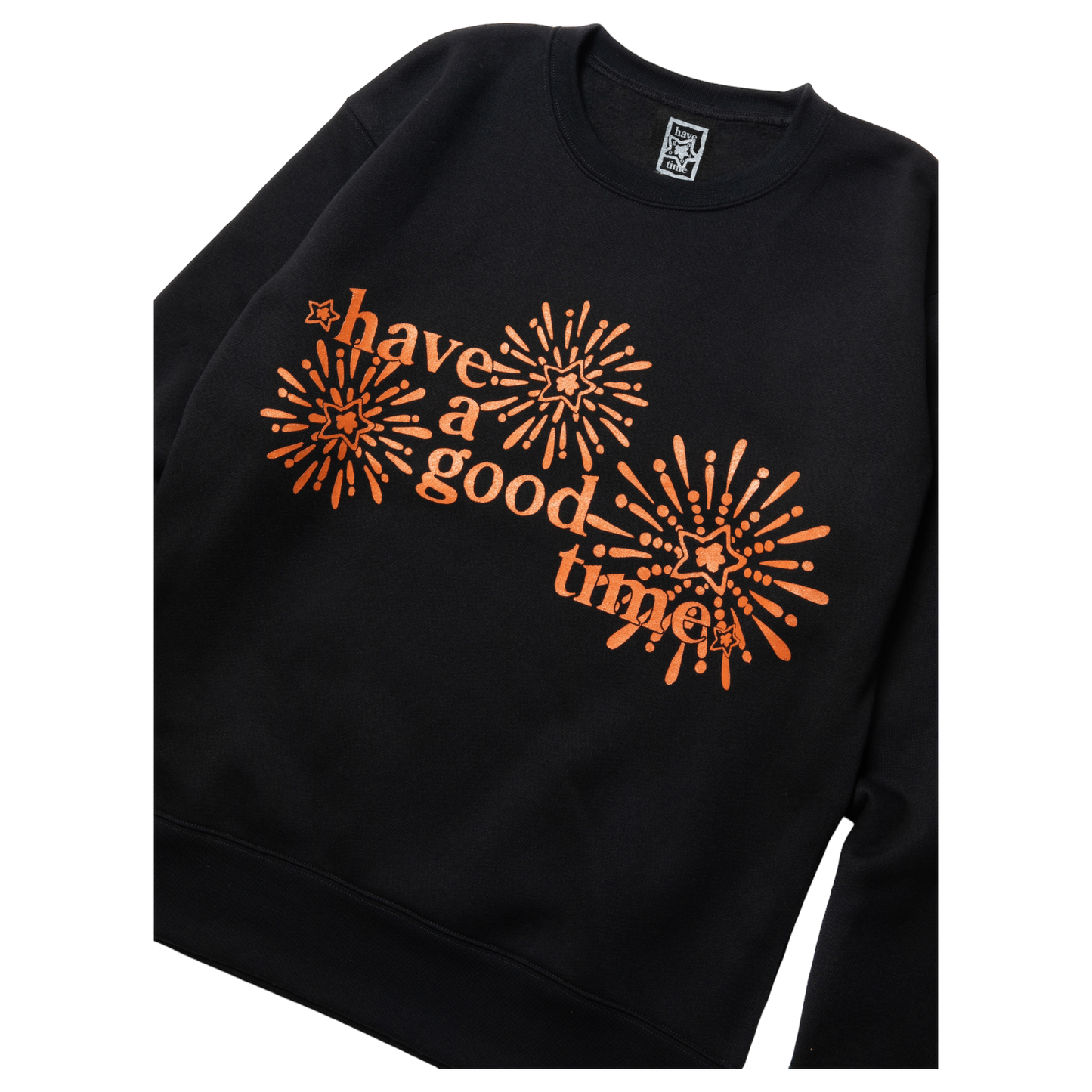 have a good time crewneck black