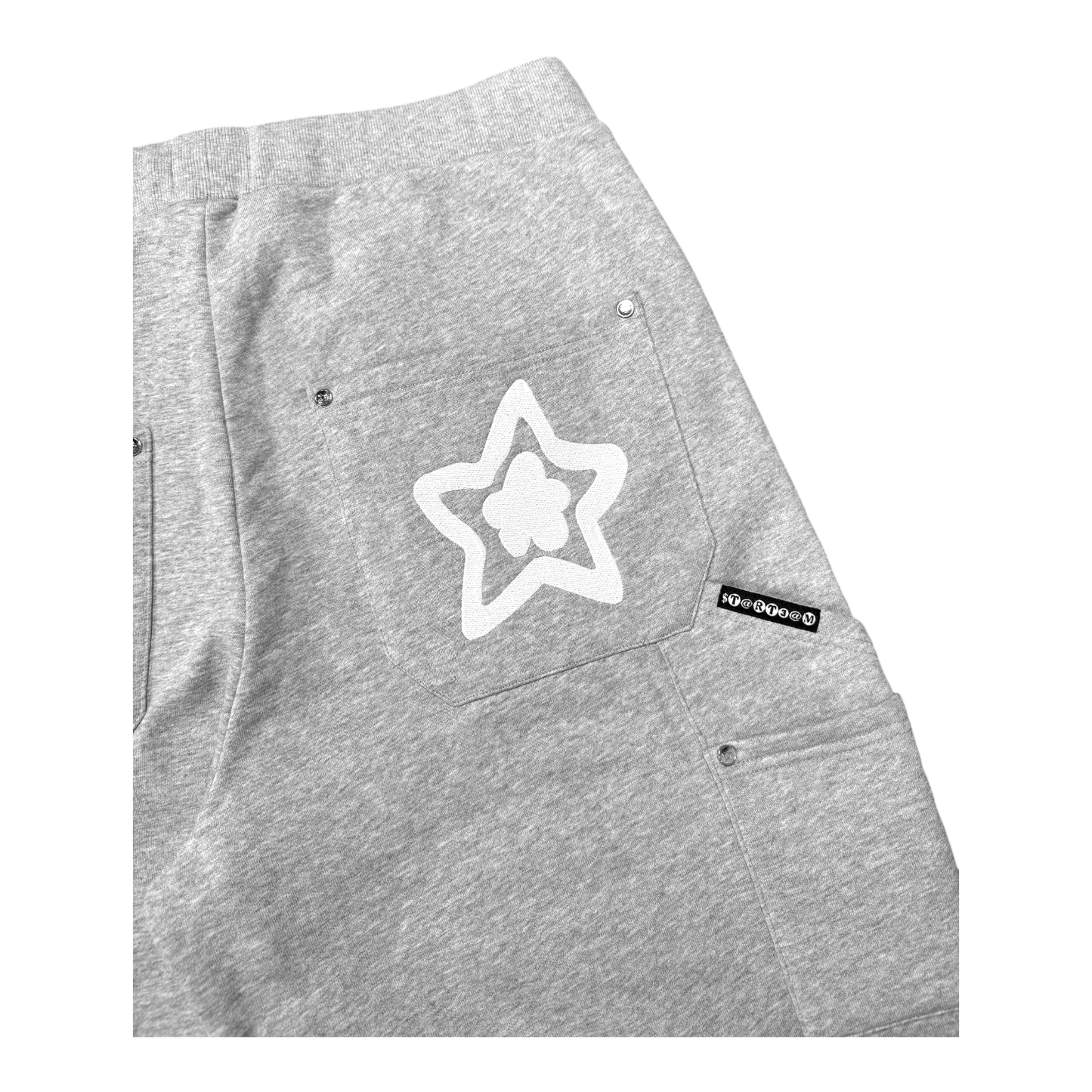 LEOPARD SWEATPANTS GREY