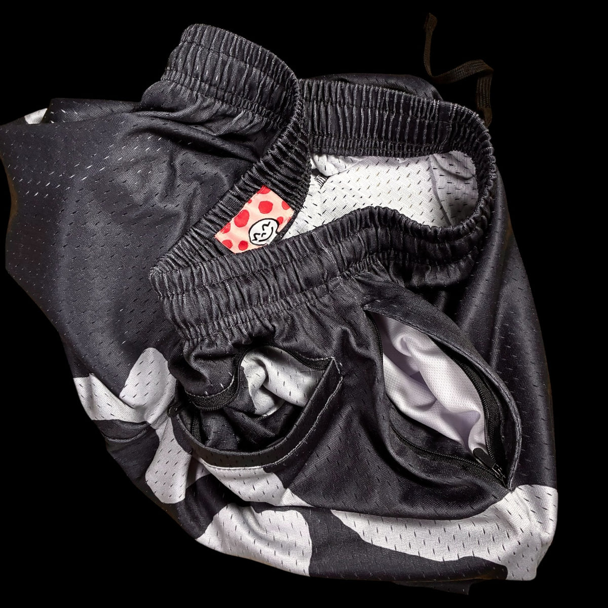 BLACK MESH SHORTS