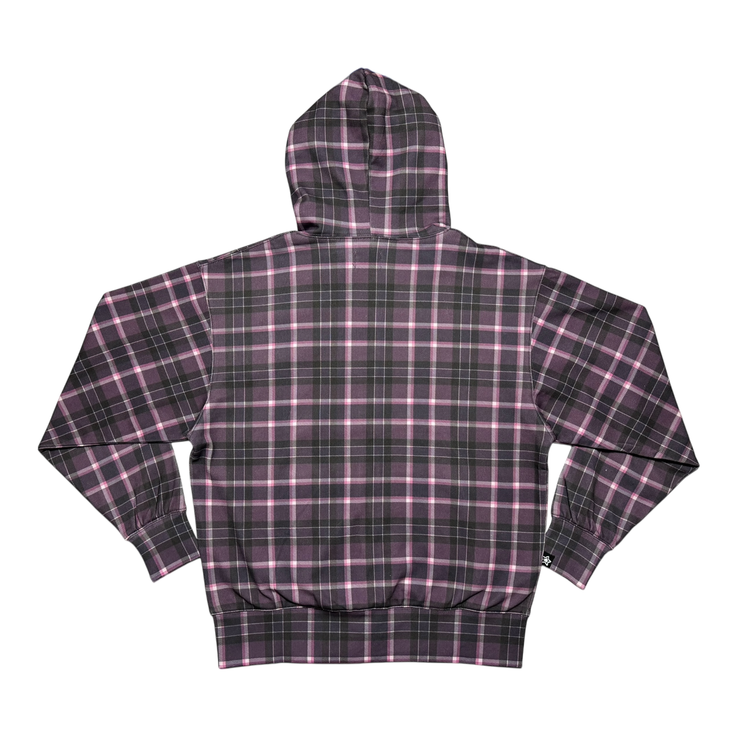 PLAID FULL ZIP PURPLE
