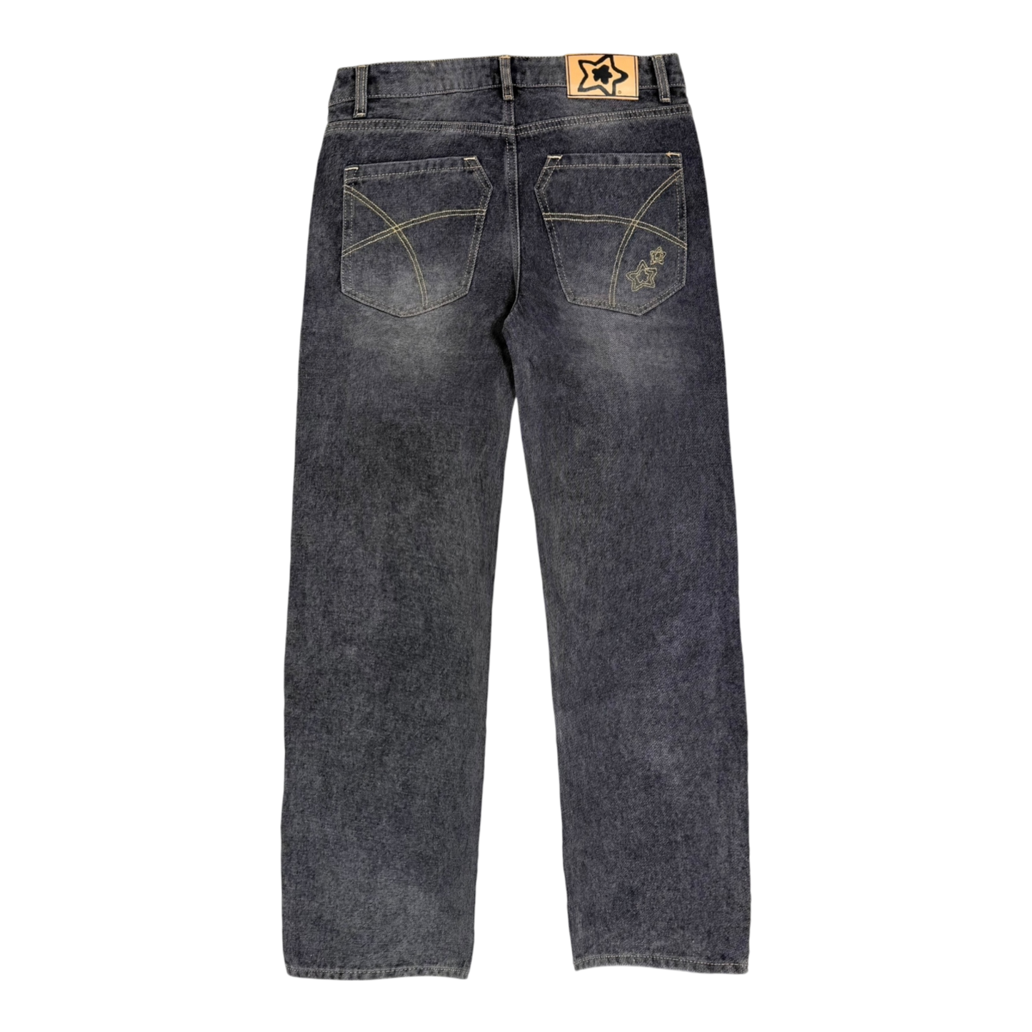 BLACK NORMAL FIT DROP JEANS