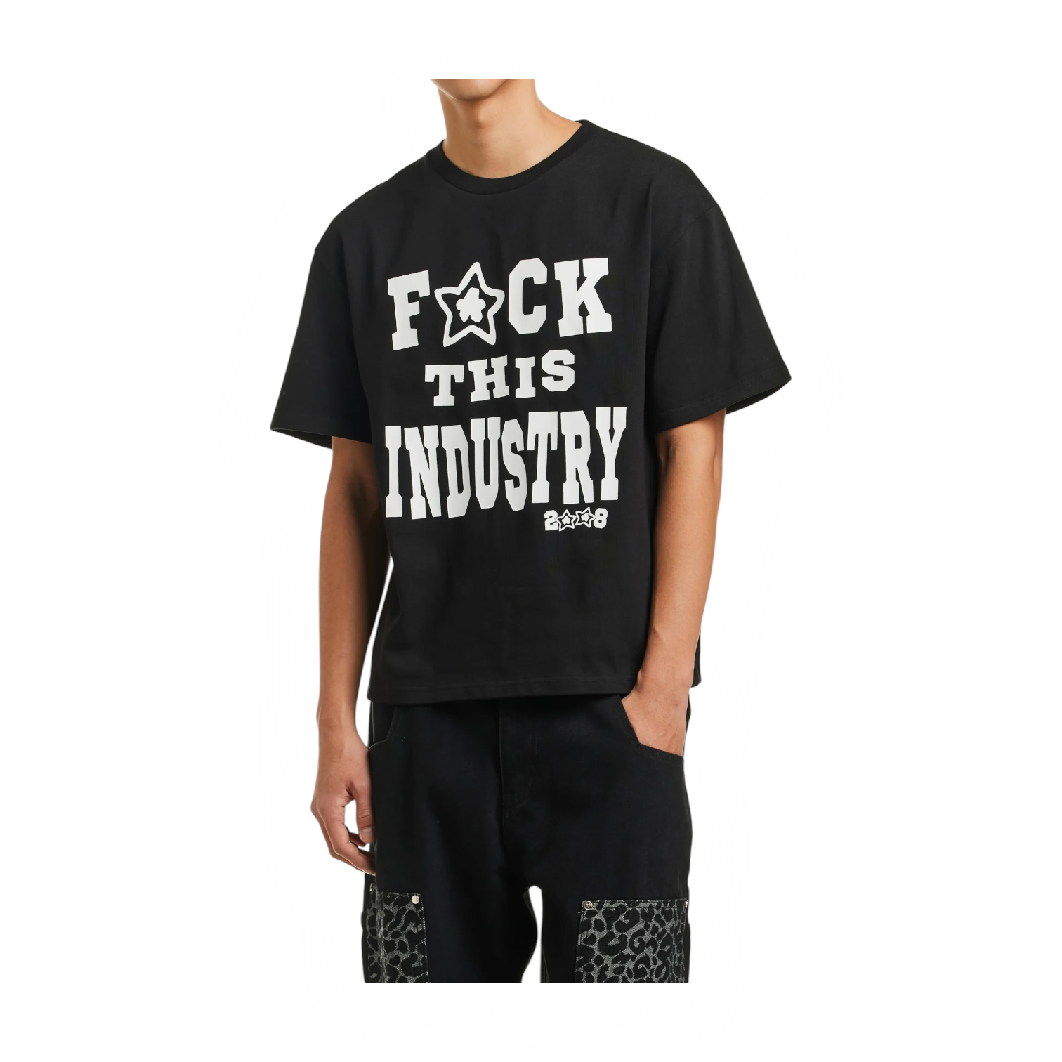 starteam×fuckthisindustry FUCK THIS INDUSTRY SHIRT BLACK – The Star Team