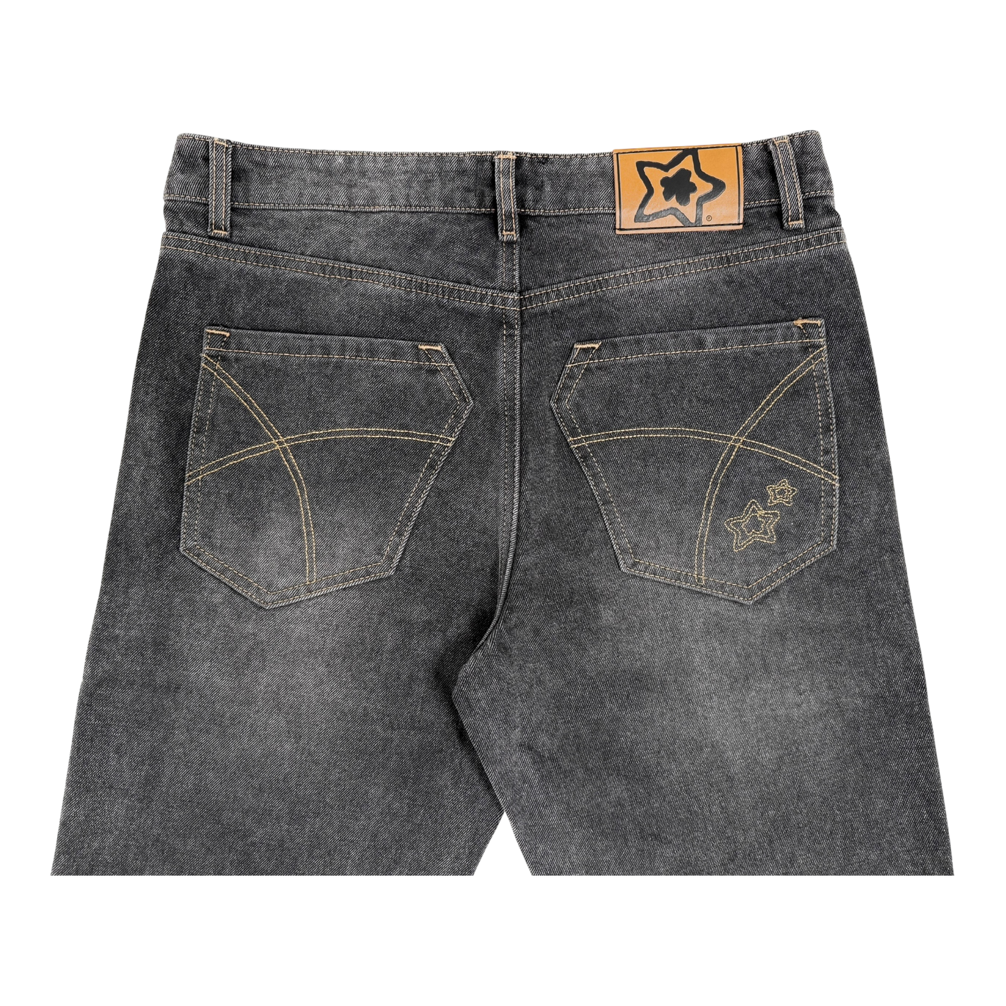 BLACK NORMAL FIT DROP JEANS
