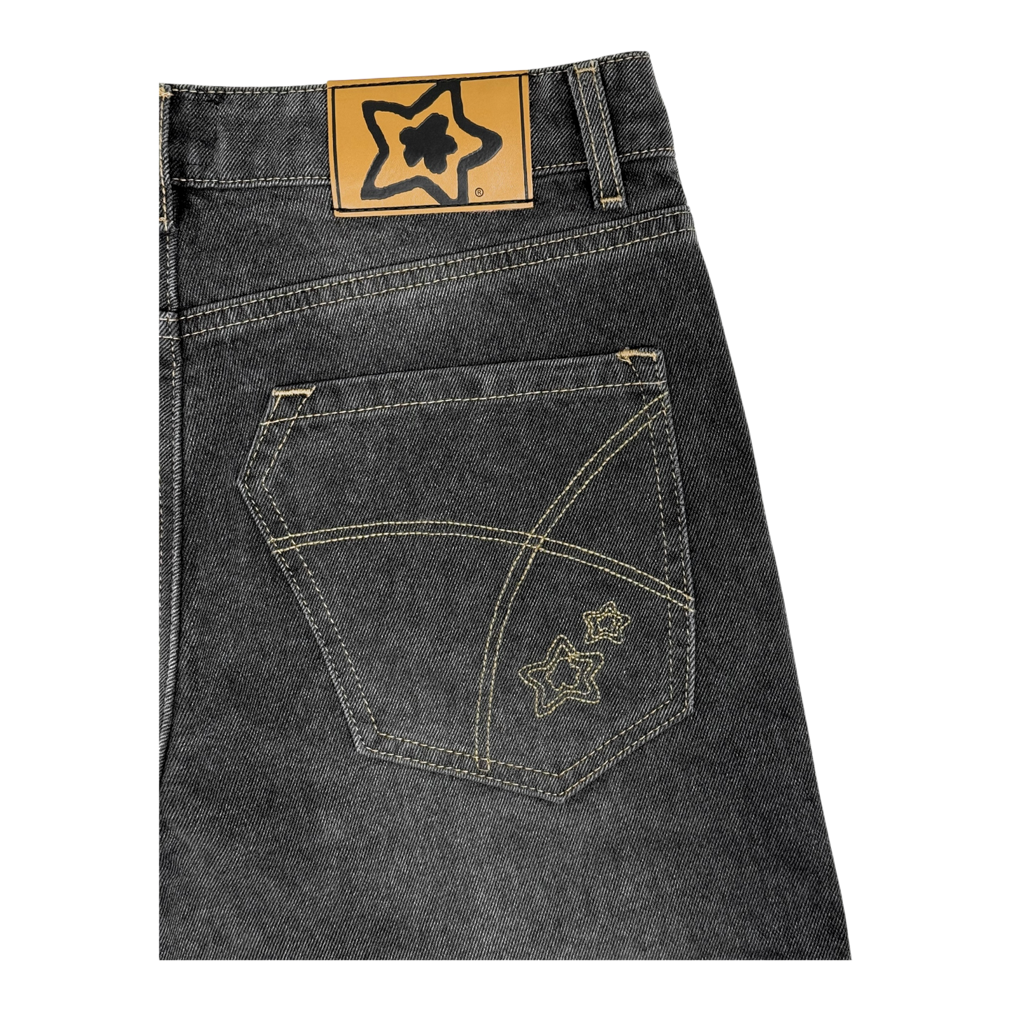 BLACK NORMAL FIT DROP JEANS