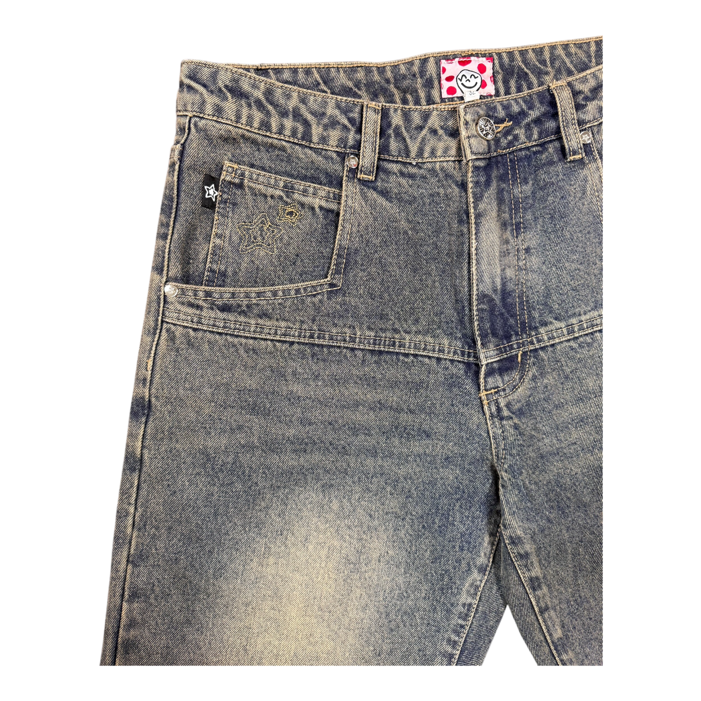BLUE NORMAL FIT DROP JEANS
