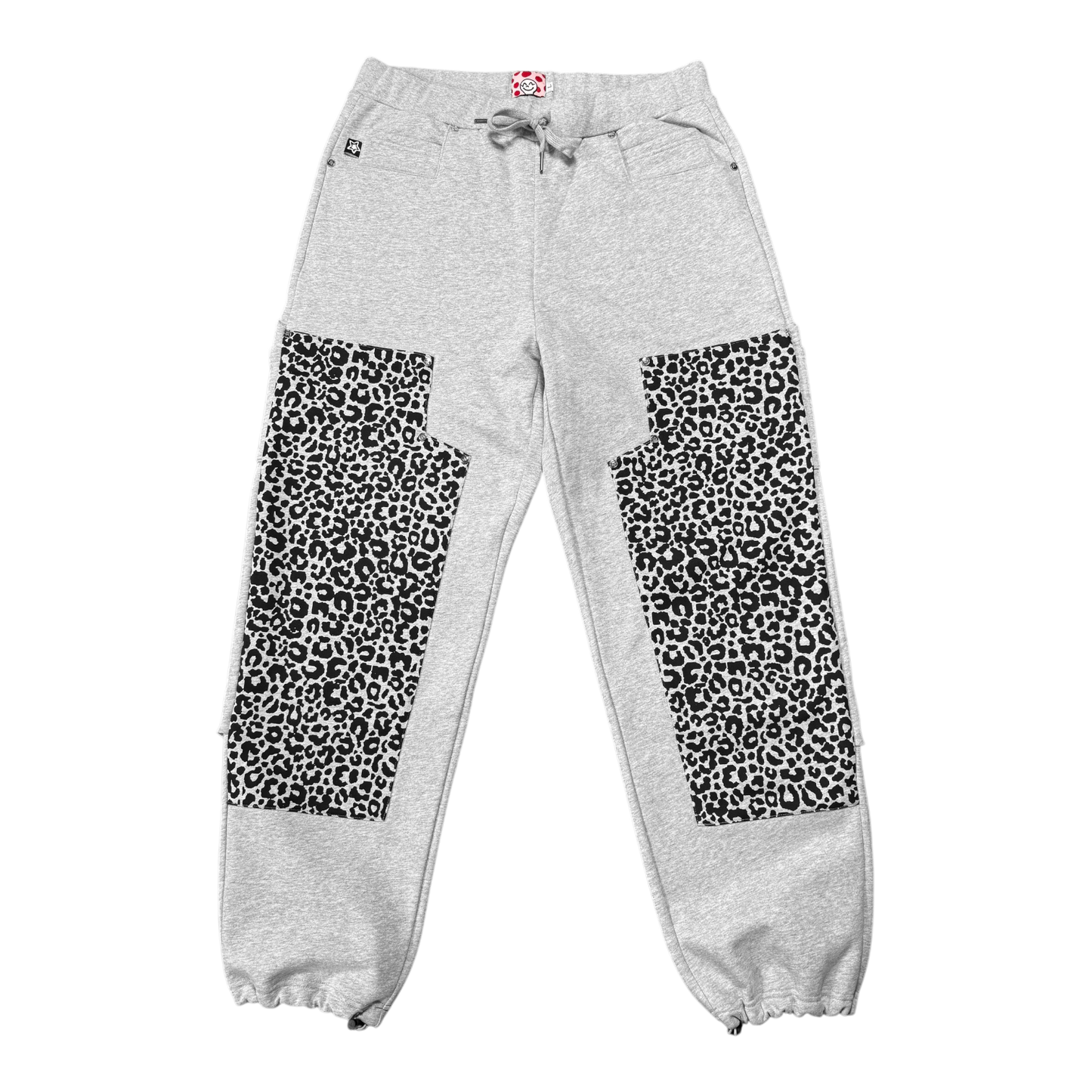 LEOPARD SWEATPANTS GREY