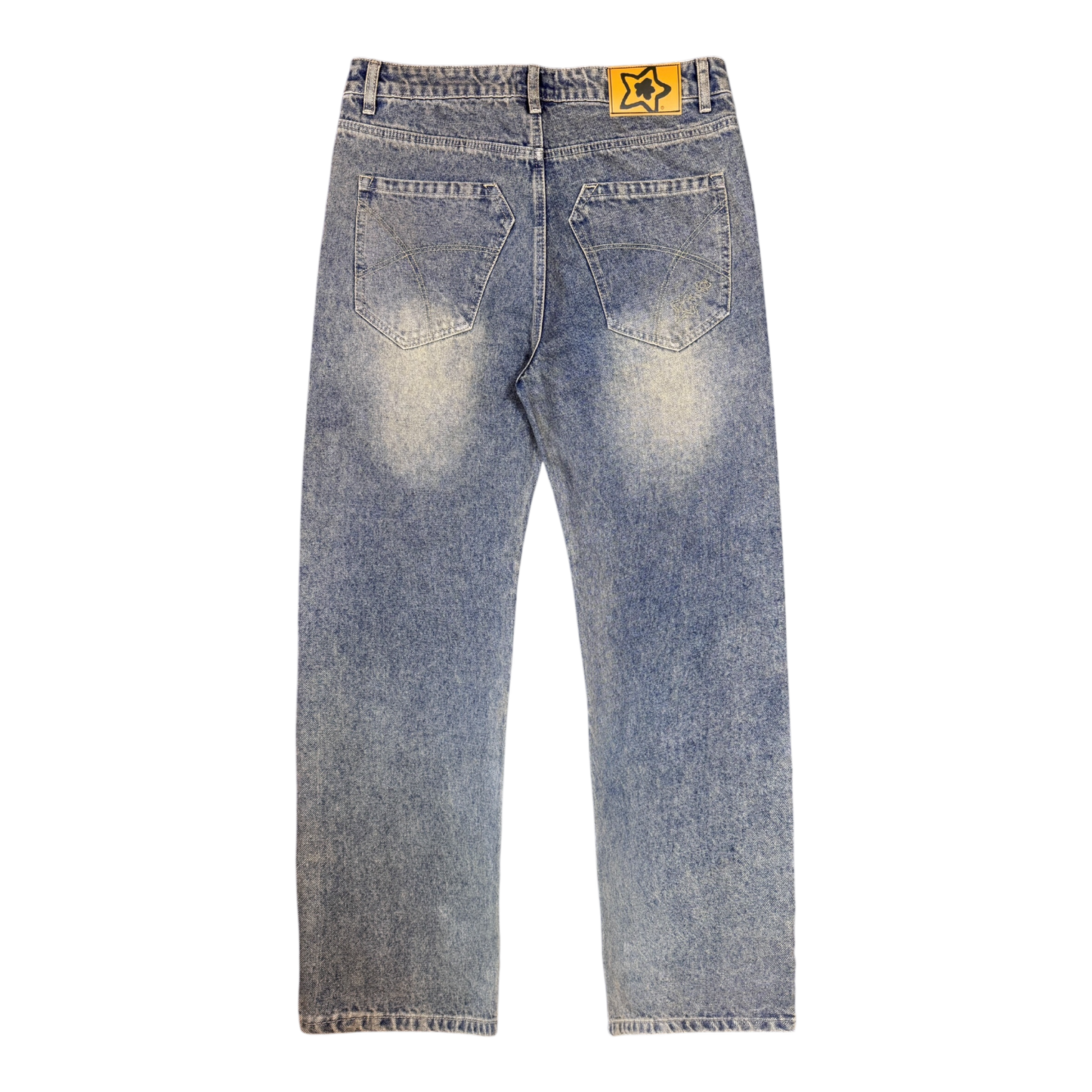 BLUE NORMAL FIT DROP JEANS