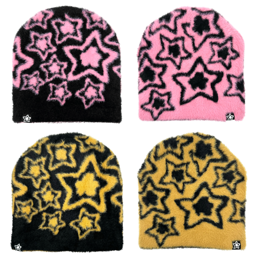 mohair reversible beanie