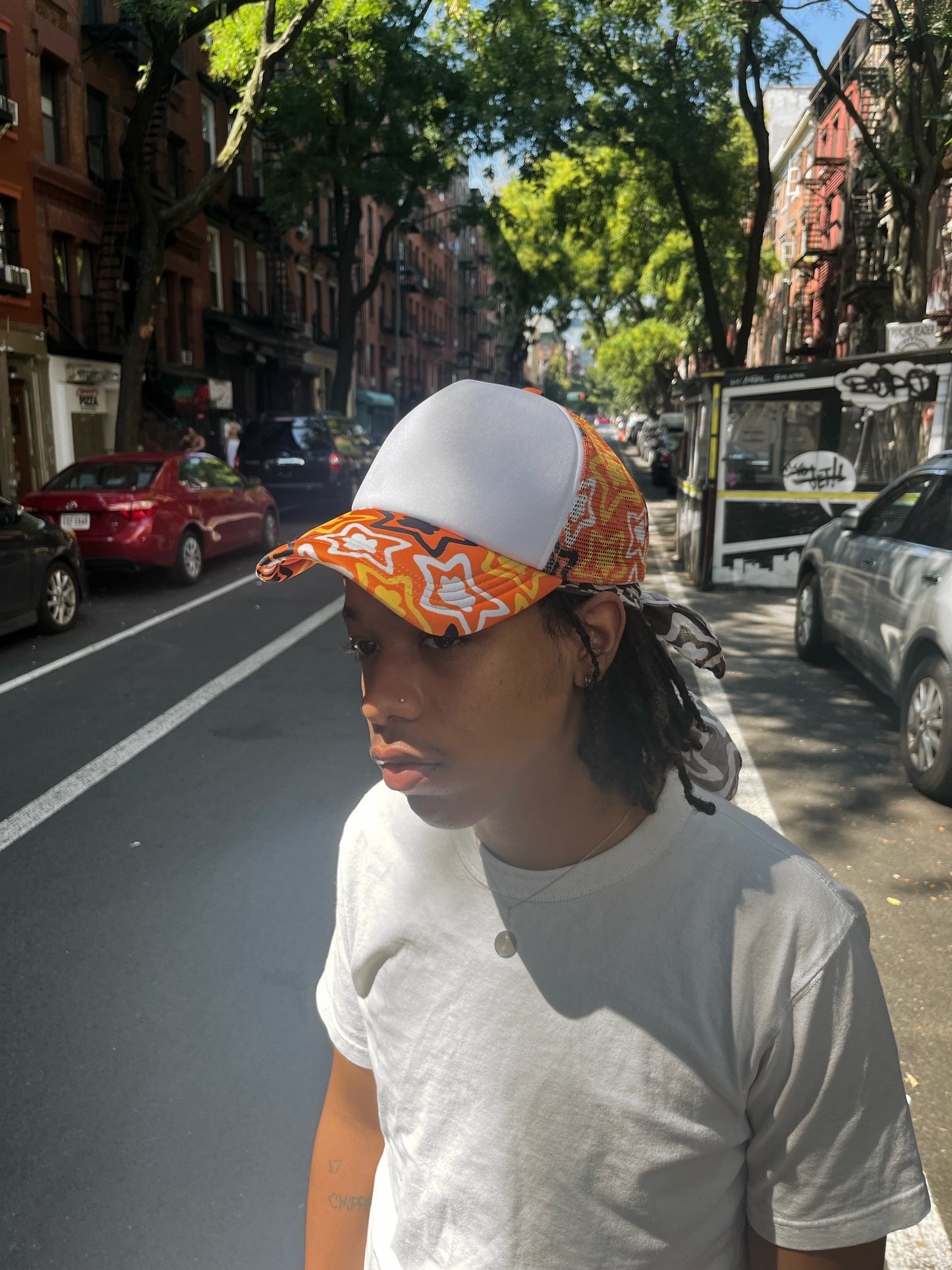 ORANGE TRUCKER HAT