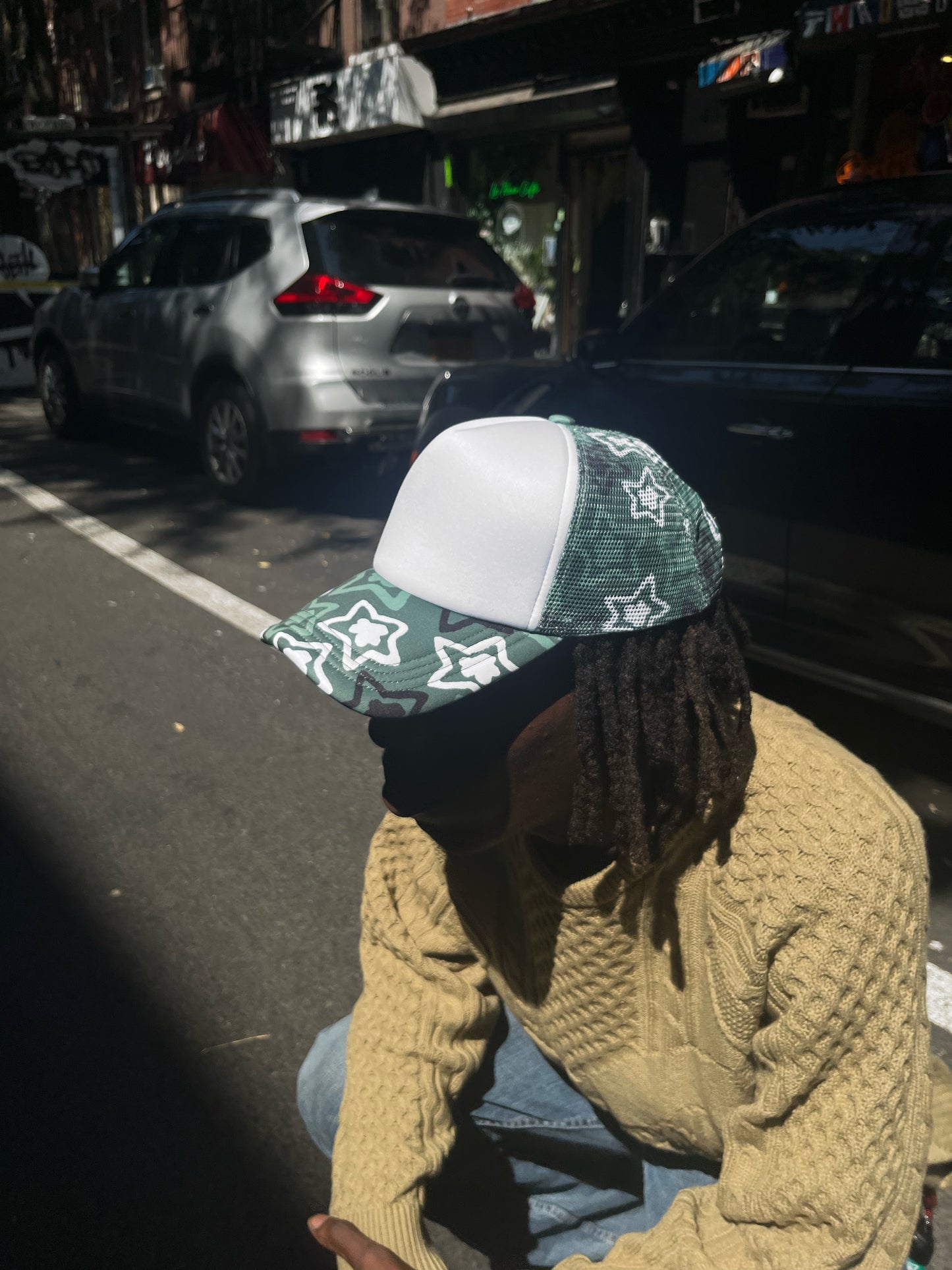 OLIVE TRUCKER HAT