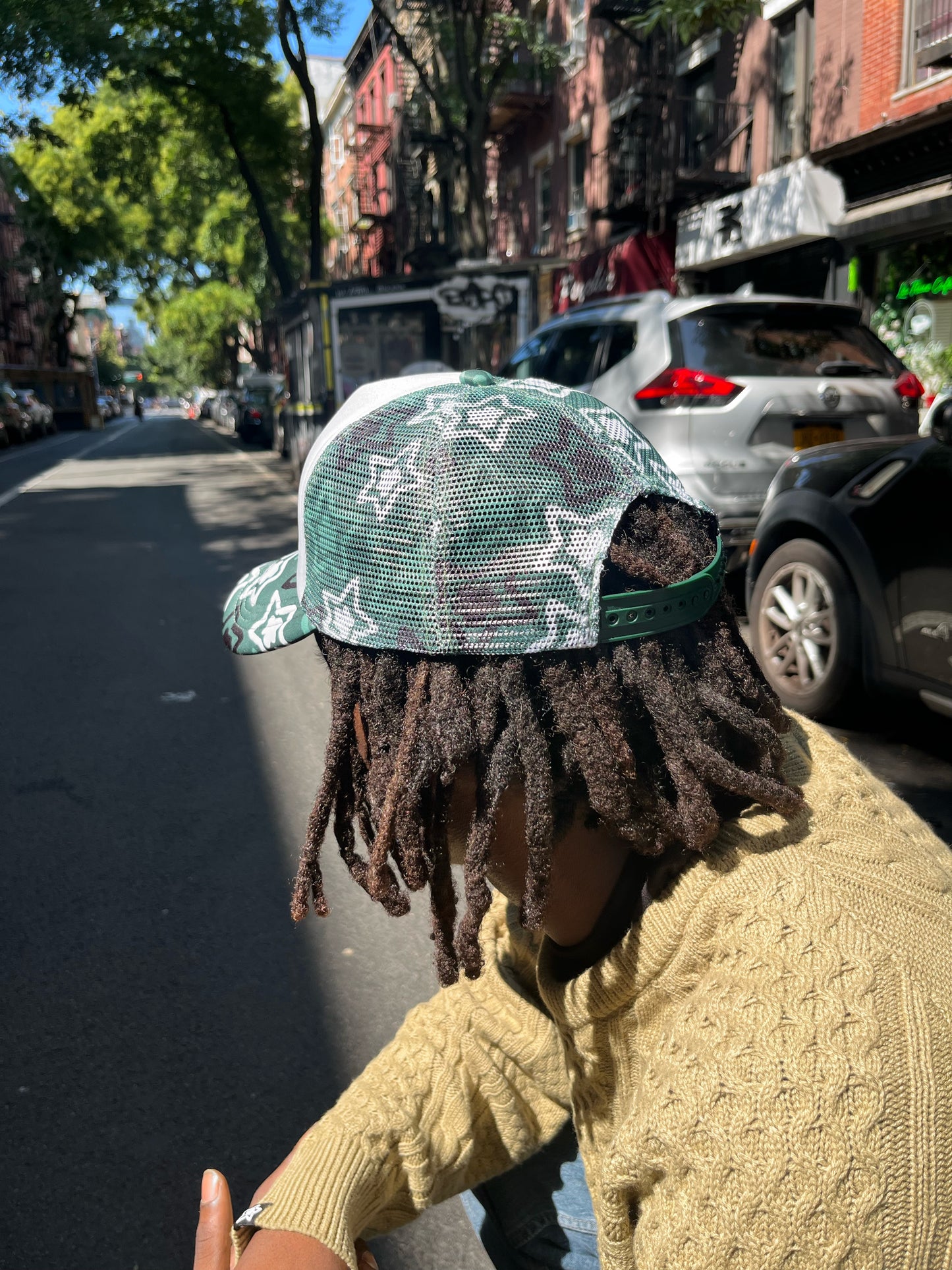 OLIVE TRUCKER HAT