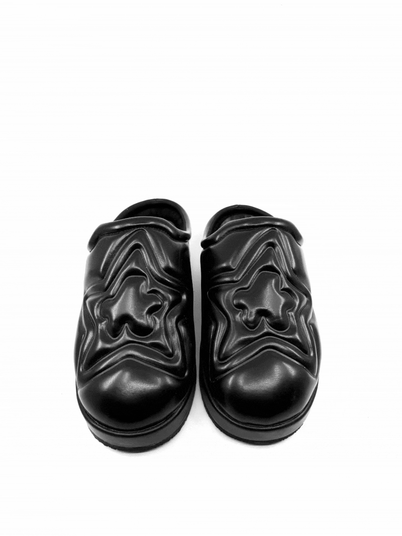 限*生様 サイン付き！Star Team Mule Slippers Black MULE SLIPPERS
