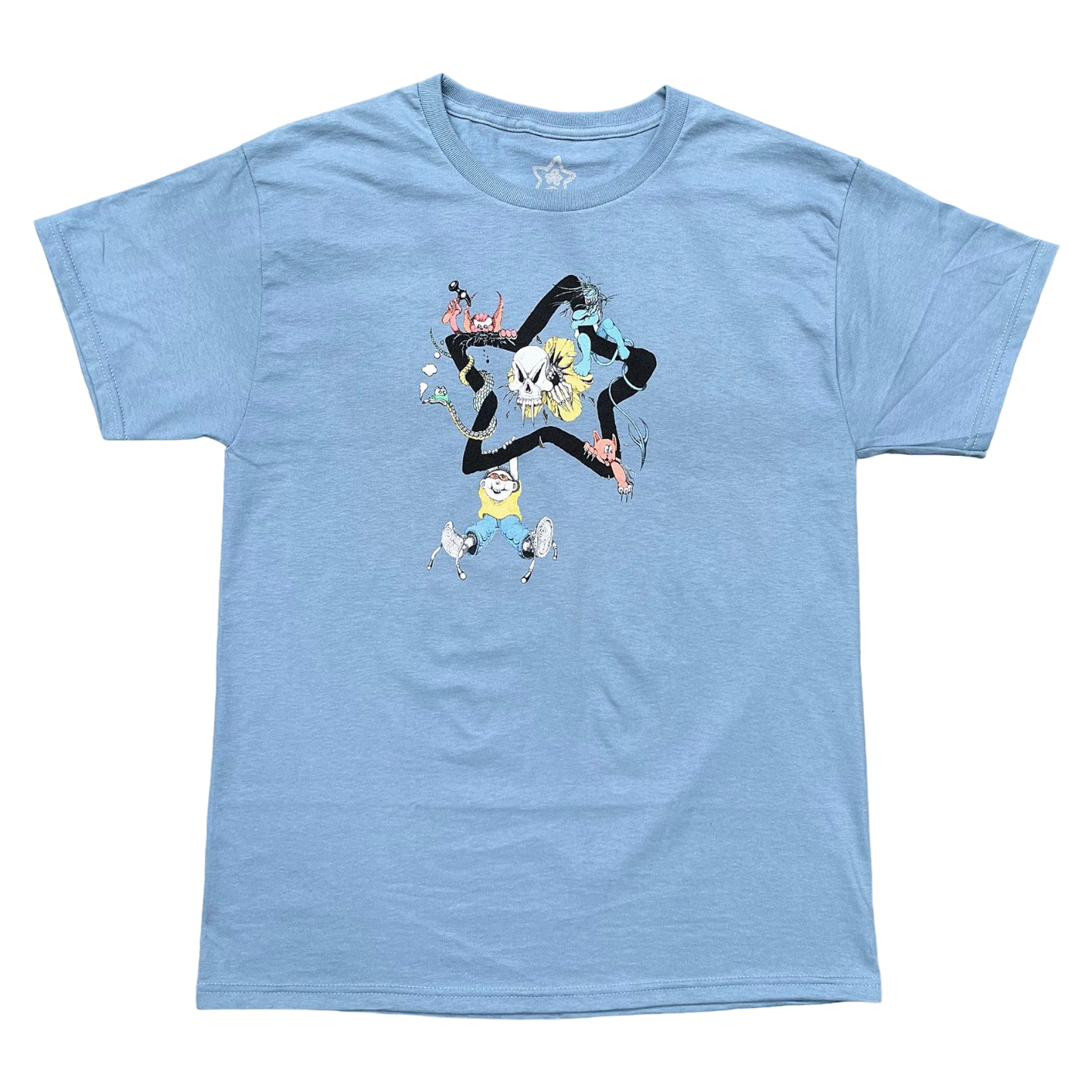 STONEWASHED BLUE KEEGAN TEE