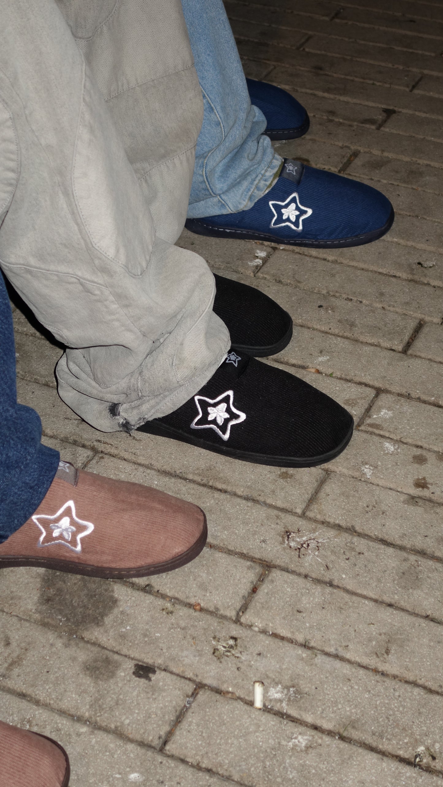 NAVY STAR SLIPPERS