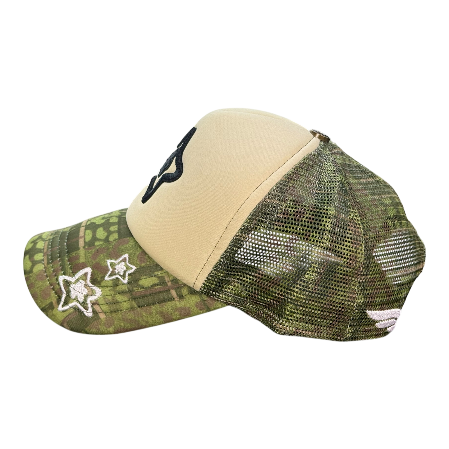 FOAM TRUCKER HAT LEOPARD GREEN
