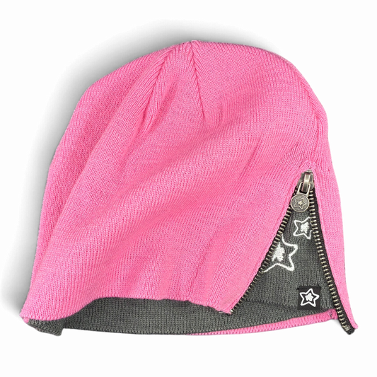 PINK ZIPPER SKULLY