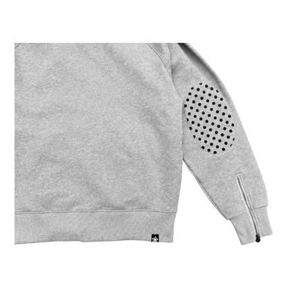 GREY POLKADOT HOODIE