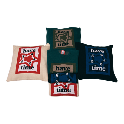 HAVE A GOOD TIME PILLOW COVER SAND