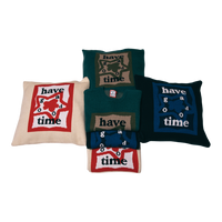 HAVE A GOOD TIME PILLOW COVER SAND