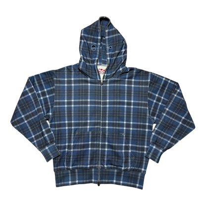 PLAID FULL ZIP BLUE PLAID FULL ZIP BLUE