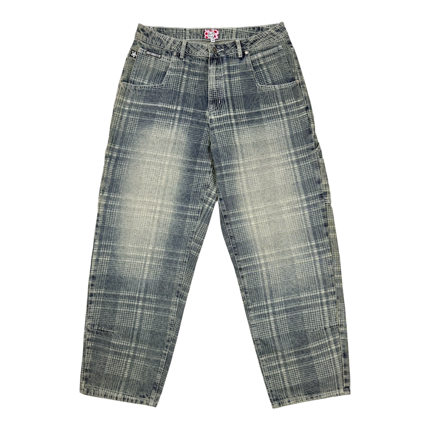 PLAID JEAN BLUE