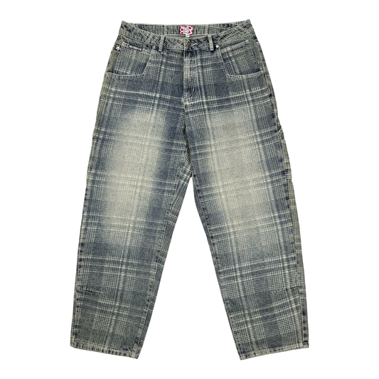 PLAID JEAN BLUE